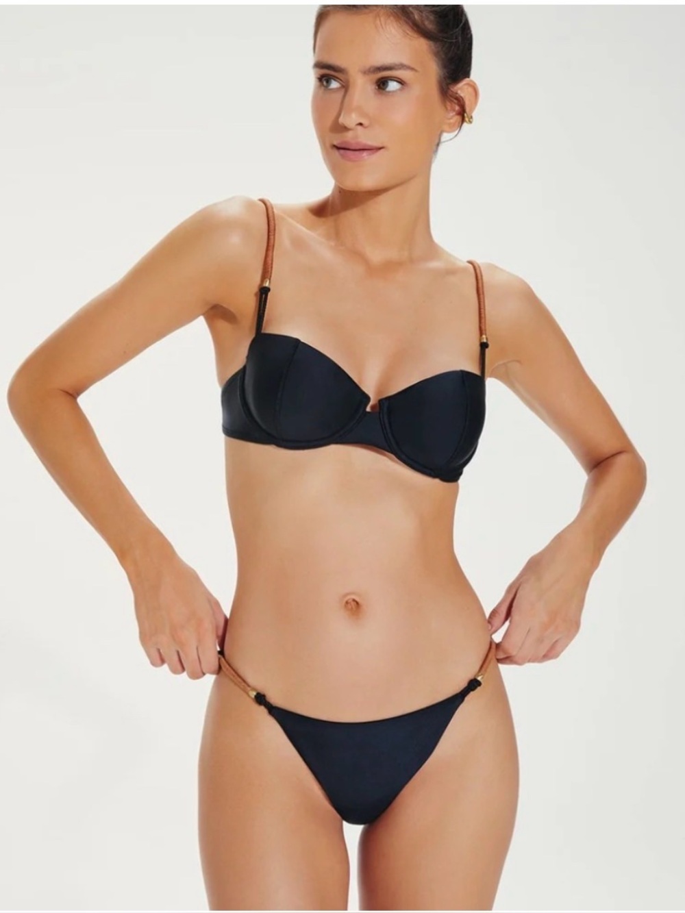 Black Nissi Bikini Top by Vix Swim